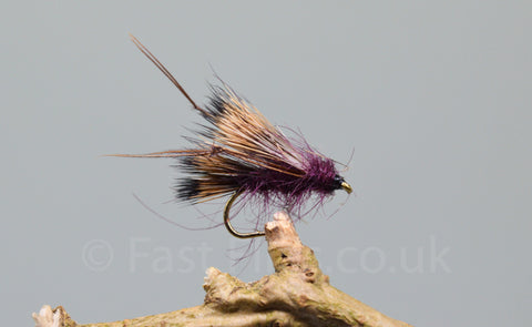 Claret Sedge Hoggs x 3 - Fast Flies top trout flies