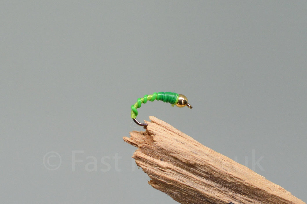 Gold Head green Flexi Floss x 3 (Barbed)