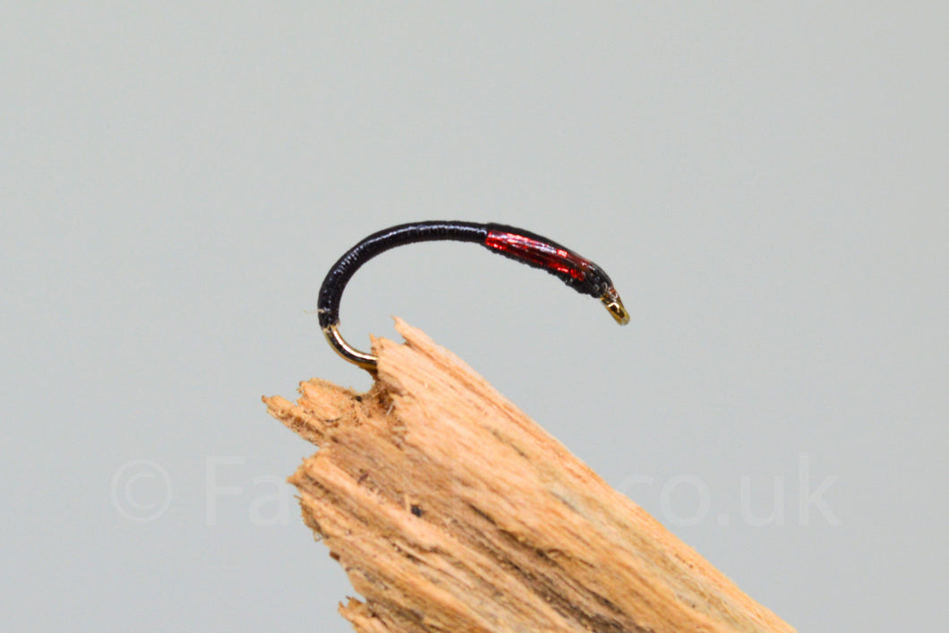 Black-Red Holo Cheek x 3 - Fast Flies top trout flies