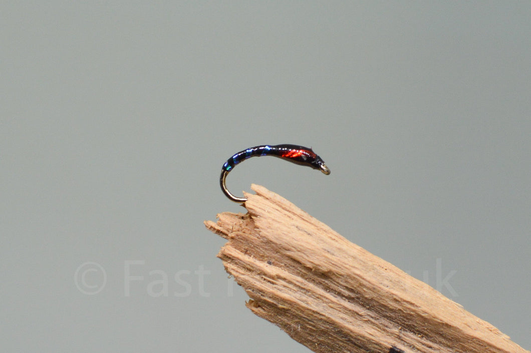 Black with Red Cheeks x 3. (Barbed)