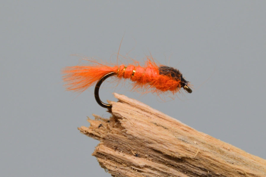 G.R.H.E. Hot Orange x 3 - Fast Flies top trout flies