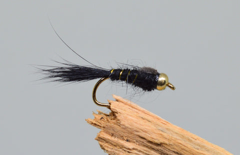 Gold Head G.R.H.E. Black x 3 - Fast Flies top trout flies