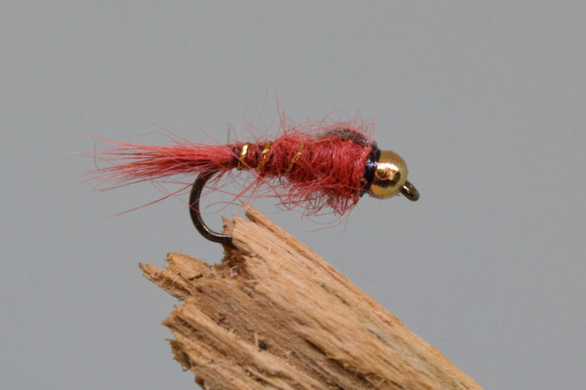 Gold Head G.R.H.E. Claret x 3 - Fast Flies top trout flies