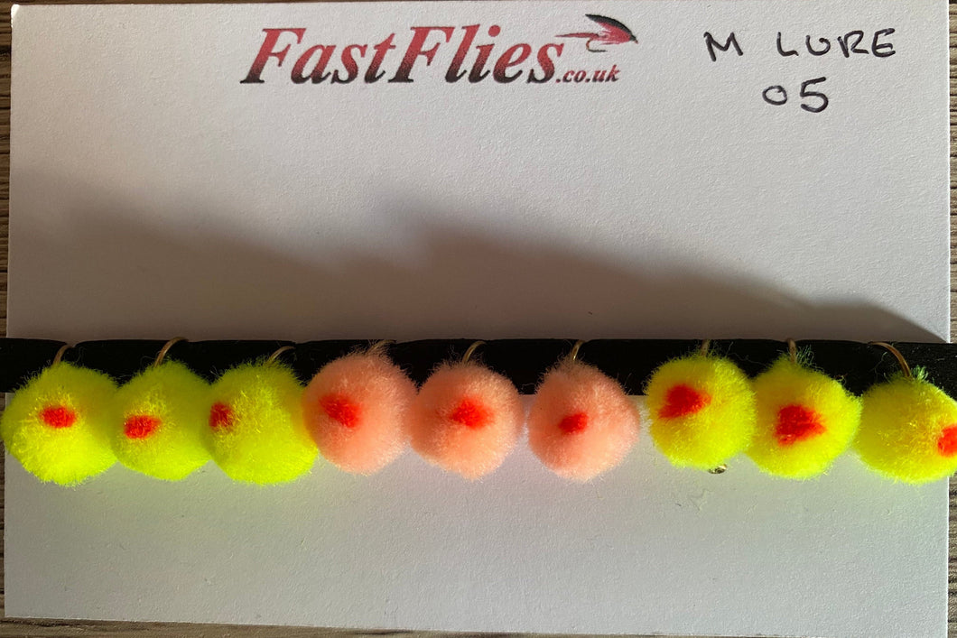 9 - Mixed Flame Dot Eggs (M/L/05) (Barbed)