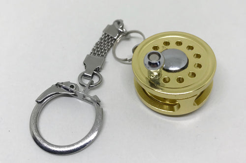 Fly reel keyring