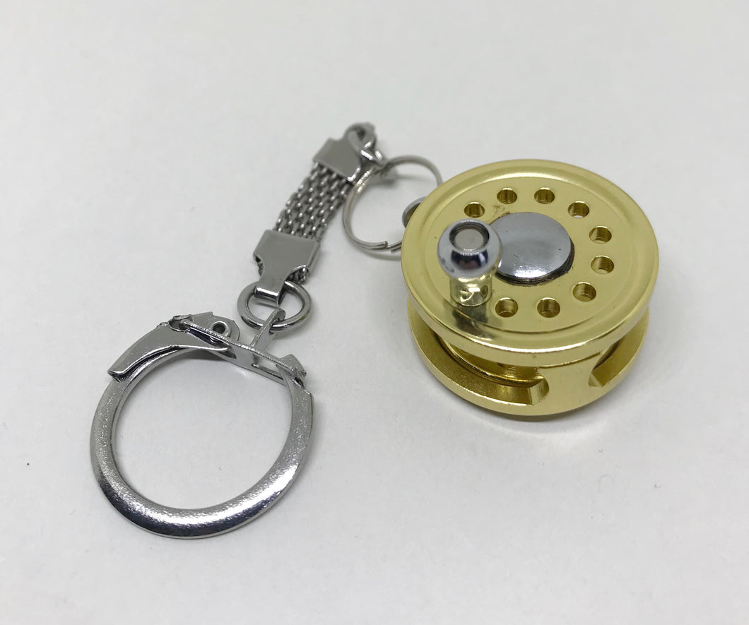 Fly reel keyring