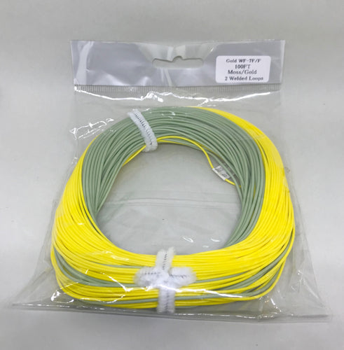 Fly line with 2 welded loops