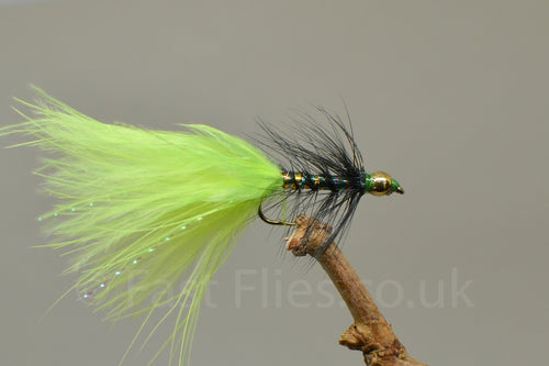 Gold Head Lime Dancer x 3   (Barbed & Barbless)