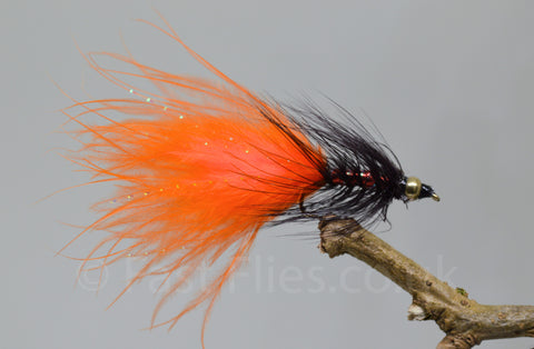 Gold Head Orange Dancer x 3 - Fast Flies top trout flies