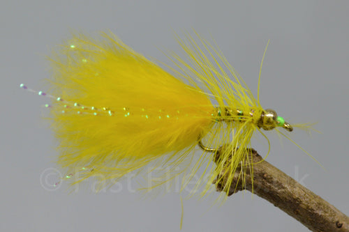 Gold Head Mini Yellow Dancer x 3 - Fast Flies top trout flies