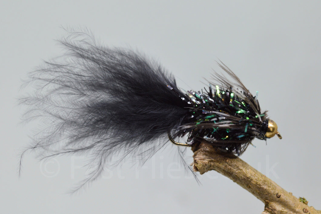 Black Loynton Guineas x 3 - Fast Flies top trout flies