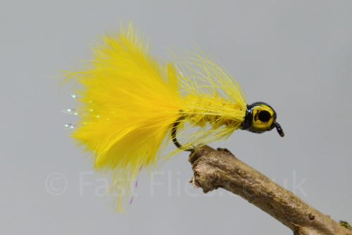 Lead Head Mini Yellow Dog Nobbler x 3 - Fast Flies top trout flies