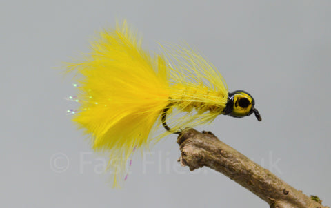 Lead Head Mini Yellow Dog Nobbler x 3 - Fast Flies top trout flies