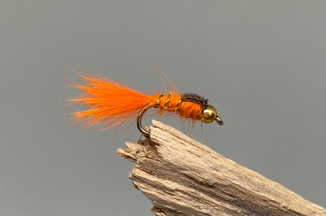 Gold Head G.R.H.E. Orange x 3 (Barbed)