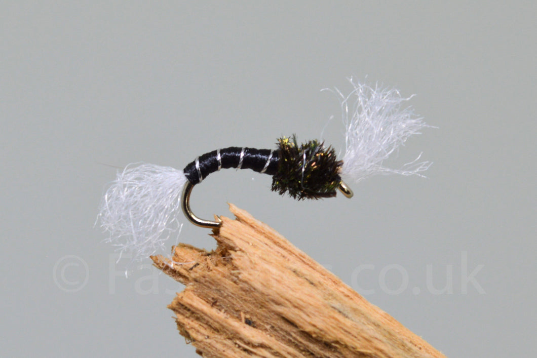 Black Buzzers x 3 - Fast Flies top trout flies