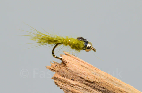 Gold Head G.R.H.E. Olive x 3 - Fast Flies top trout flies