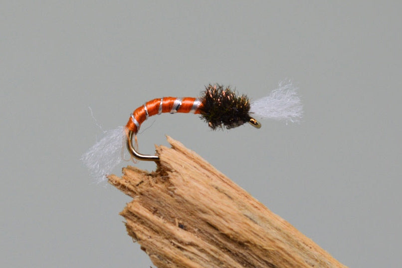 Orange Buzzers x 3 - Fast Flies top trout flies