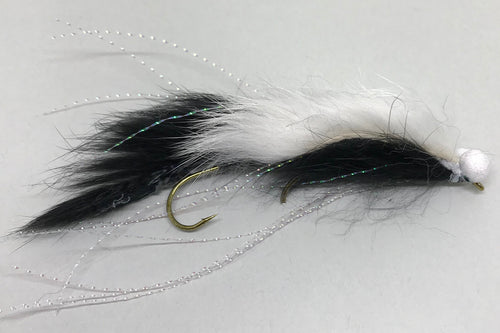 Black & White Boobie Snake - Fast Flies top trout flies