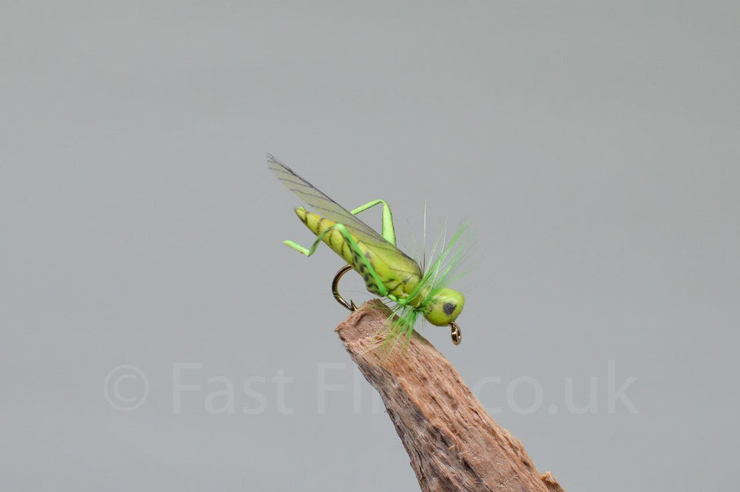 Flying Hopper Green - Fast Flies top trout flies
