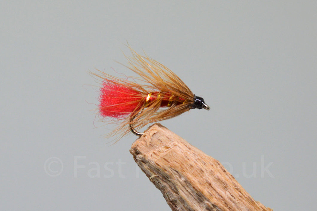 Soldier Palmer x 3 - Fast Flies top trout flies