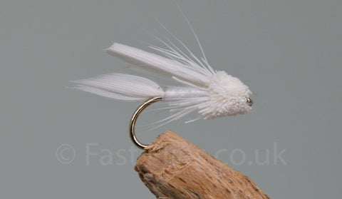 White Mini Muddlers x 3 - Fast Flies top trout flies