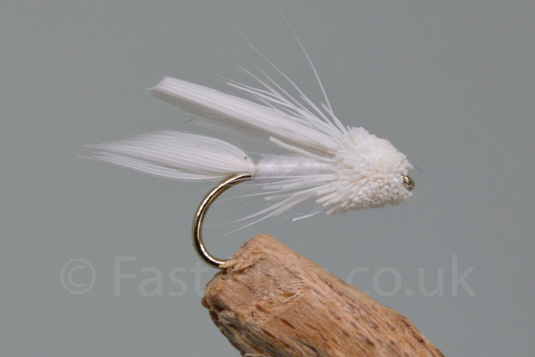 White Mini Muddlers x 3 - Fast Flies top trout flies