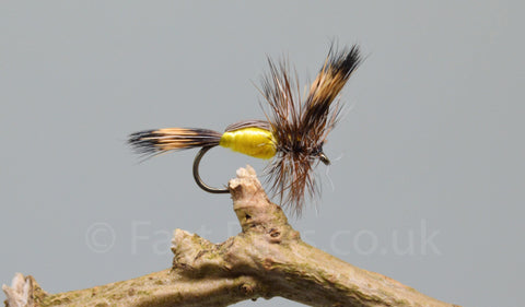 Yellow Humpy x 3 - Fast Flies top trout flies