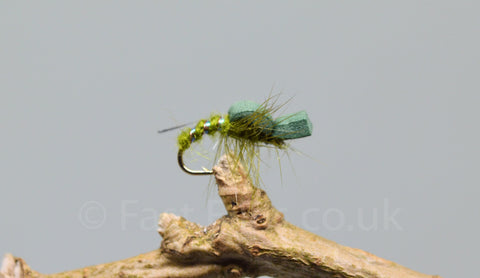 Olive Foam Suspender Buzzers x 3 - Fast Flies top trout flies