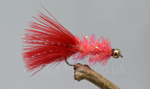 Gold Head Red Fritz Woolly Bugger x 3 - Fast Flies top trout flies